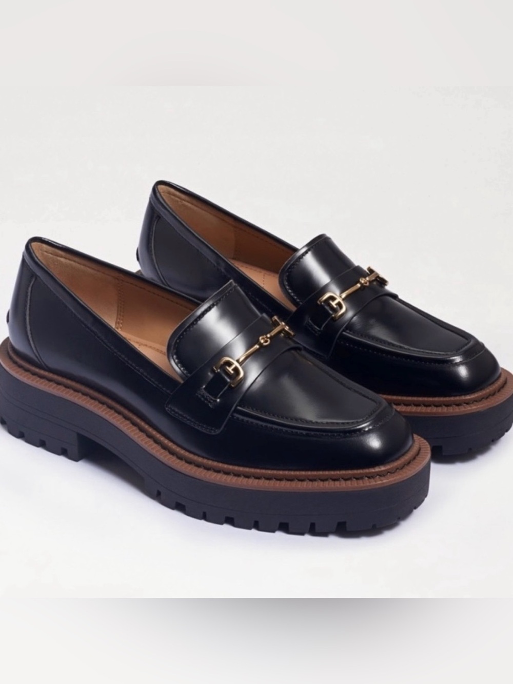 Sam Edelman Laurs Classic Black Leather Loafers